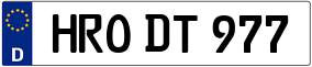 Trailer License Plate